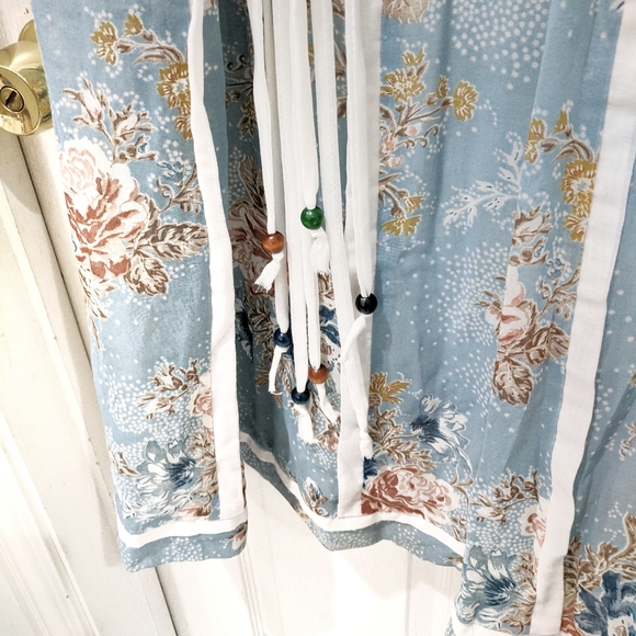 Chessa Davis 70s Vintage Boho Floral Skirt sz M - Picture 5 of 8